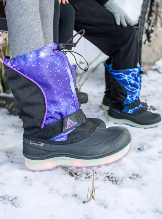 Nebula 3 Kids Winter Boots #color_purple-galaxy
